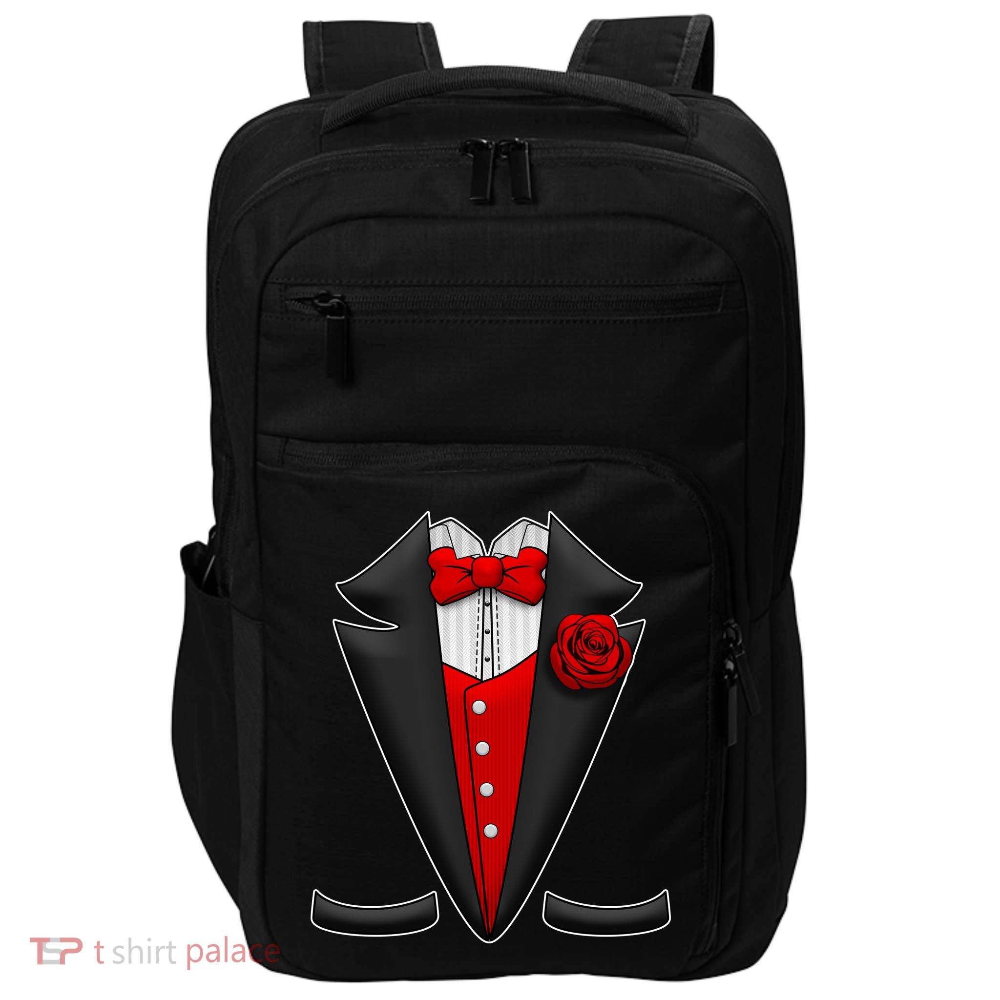 Red Rose Tuxedo Impact Tech Backpack