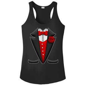 Red Rose Tuxedo Ladies PosiCharge Competitor Racerback Tank