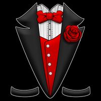 Red Rose Tuxedo Cooling Performance Long Sleeve Crew