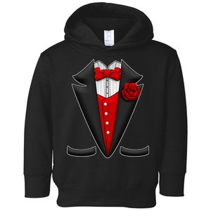 Red Rose Tuxedo Toddler Hoodie