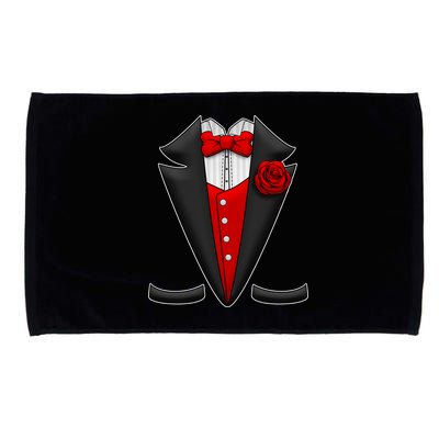 Red Rose Tuxedo Microfiber Hand Towel