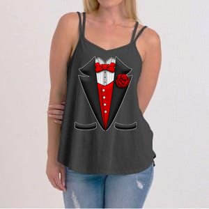 Red Rose Tuxedo Women's Strappy Tank