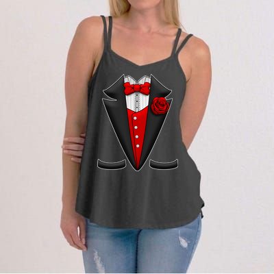 Red Rose Tuxedo Women's Strappy Tank