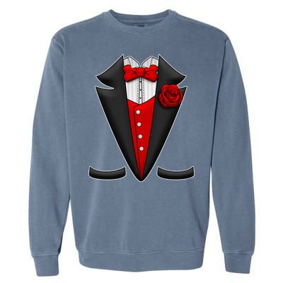 Red Rose Tuxedo Garment-Dyed Sweatshirt