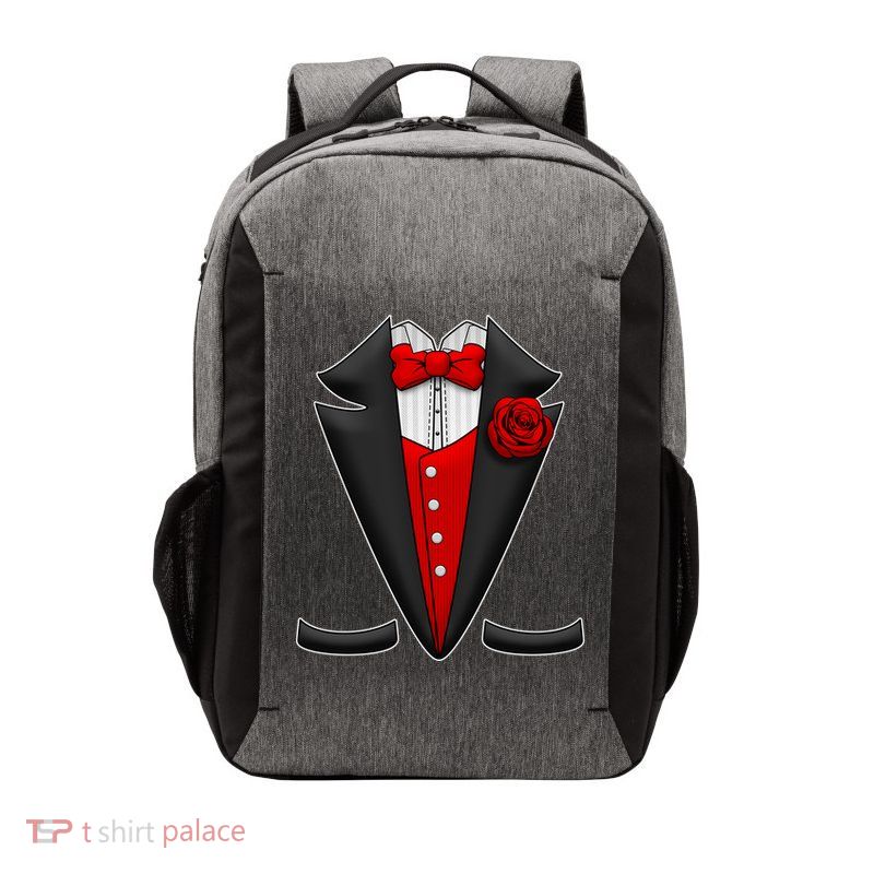 Red Rose Tuxedo Vector Backpack