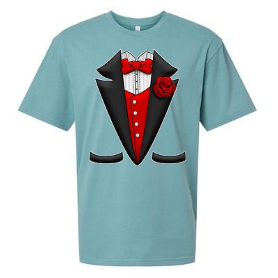 Red Rose Tuxedo Sueded Cloud Jersey T-Shirt