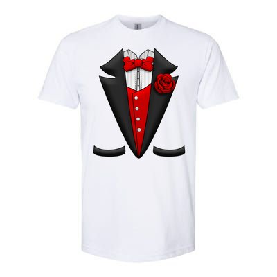 Red Rose Tuxedo Softstyle® CVC T-Shirt