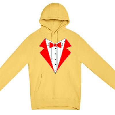 Red Tuxedo Wedding Tux Premium Pullover Hoodie