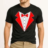 Red Tuxedo Wedding Tux Cooling Performance Crew T-Shirt