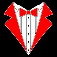 Red Tuxedo Wedding Tux Cooling Performance Crew T-Shirt