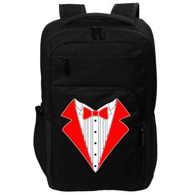 Red Tuxedo Wedding Tux Impact Tech Backpack