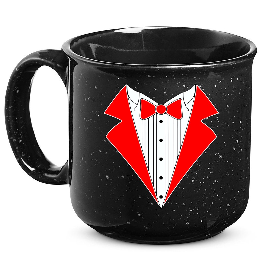 Red Tuxedo Wedding Tux 15oz Campfire Ceramic Mug