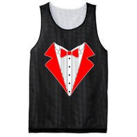 Red Tuxedo Wedding Tux Mesh Reversible Basketball Jersey Tank
