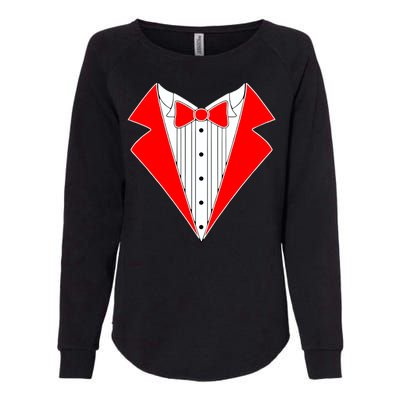 Red Tuxedo Wedding Tux Womens California Wash Sweatshirt