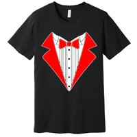 Red Tuxedo Wedding Tux Premium T-Shirt