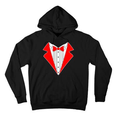 Red Tuxedo Wedding Tux Tall Hoodie