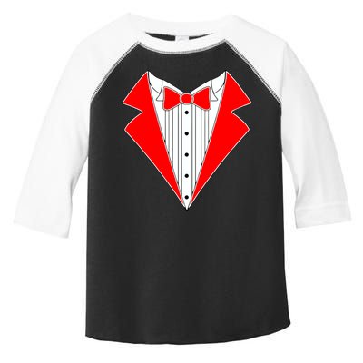 Red Tuxedo Wedding Tux Toddler Fine Jersey T-Shirt