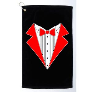 Red Tuxedo Wedding Tux Platinum Collection Golf Towel