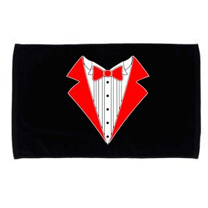 Red Tuxedo Wedding Tux Microfiber Hand Towel