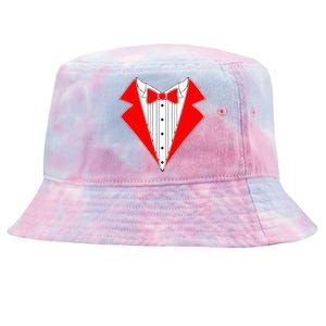 Red Tuxedo Wedding Tux Tie-Dyed Bucket Hat