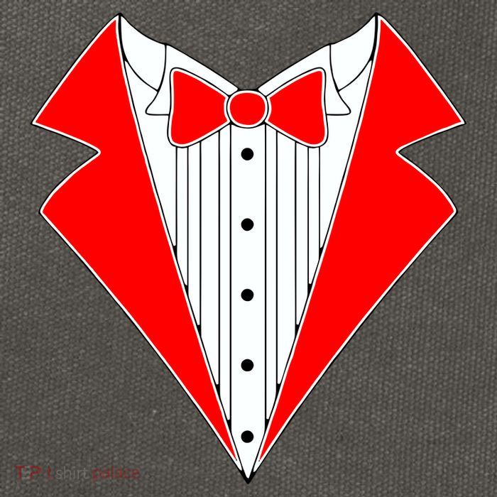 Red Tuxedo Wedding Tux Cotton Canvas Backpack