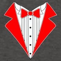 Red Tuxedo Wedding Tux Vector Backpack