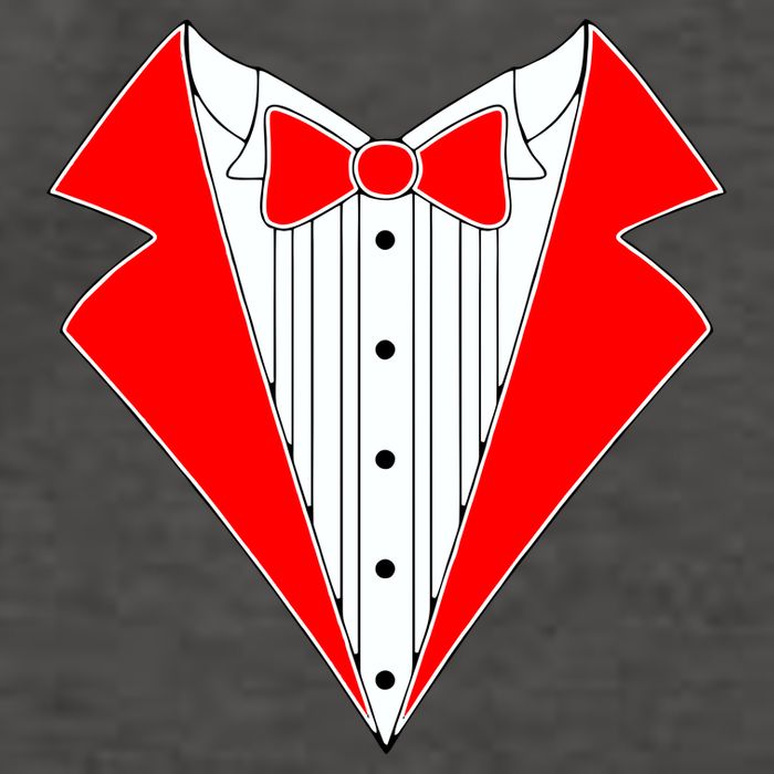 Red Tuxedo Wedding Tux Vector Backpack