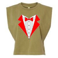 Red Tuxedo Wedding Tux Garment-Dyed Women's Muscle Tee