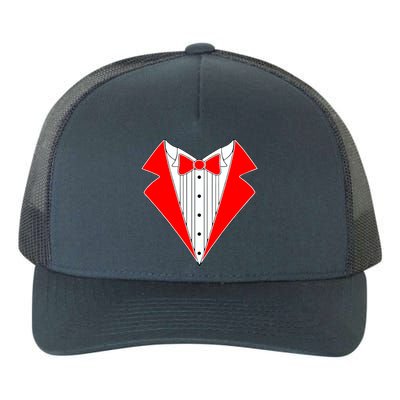 Red Tuxedo Wedding Tux Yupoong Adult 5-Panel Trucker Hat