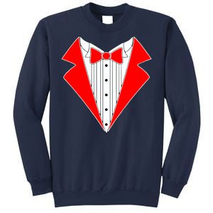 Red Tuxedo Wedding Tux Sweatshirt