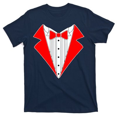 Red Tuxedo Wedding Tux T-Shirt