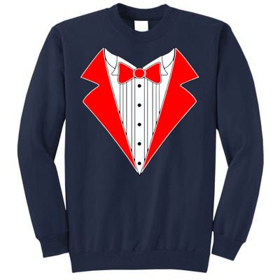 Red Tuxedo Wedding Tux Tall Sweatshirt