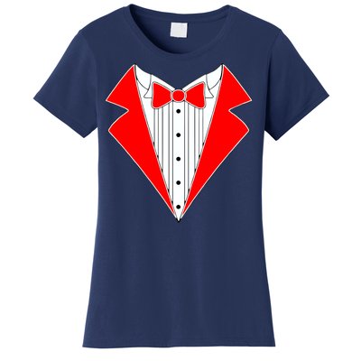 Red Tuxedo Wedding Tux Women's T-Shirt