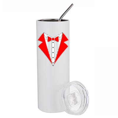 Red Tuxedo Wedding Tux Stainless Steel Tumbler