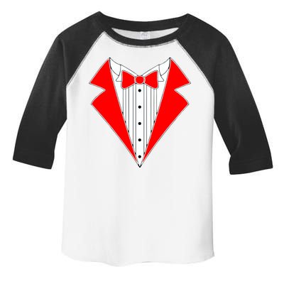 Red Tuxedo Wedding Tux Toddler Fine Jersey T-Shirt