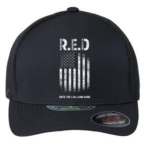 Red Until They All Come Home Flexfit Unipanel Trucker Cap