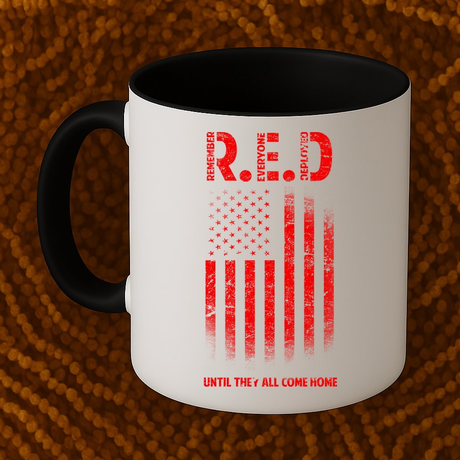 Red Until They All Come Home Mug