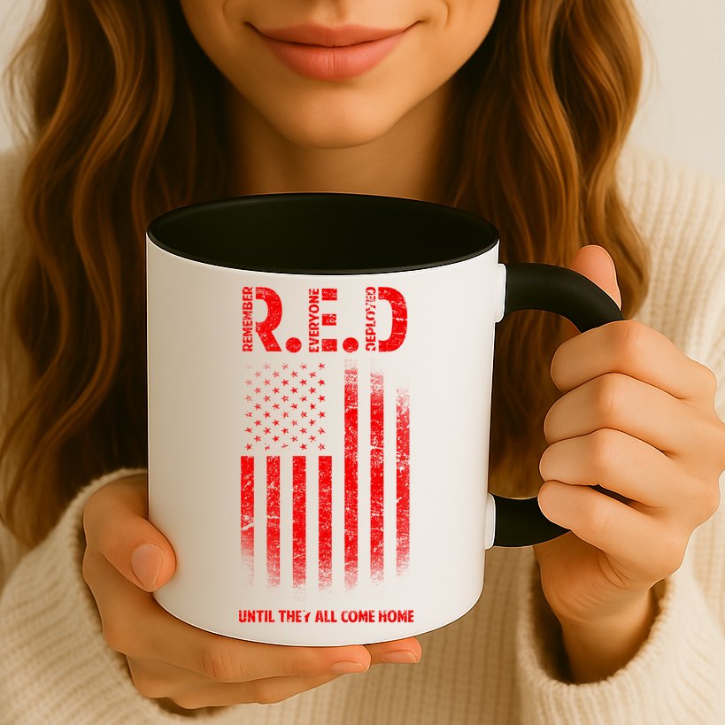 Red Until They All Come Home Mug