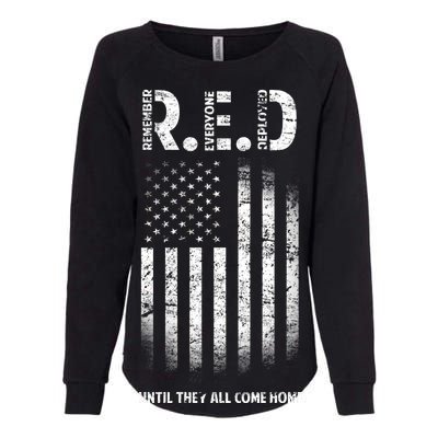 Red Until They All Come Home Womens California Wash Sweatshirt