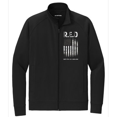 Red Until They All Come Home Stretch Full-Zip Cadet Jacket