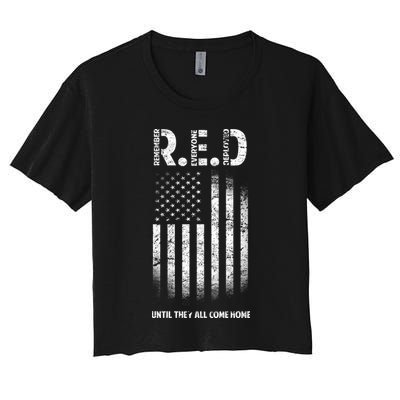 Red Until They All Come Home Crop Top