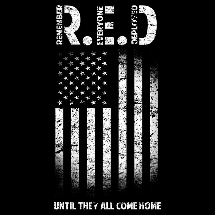 Red Until They All Come Home Cropped Pullover Crew