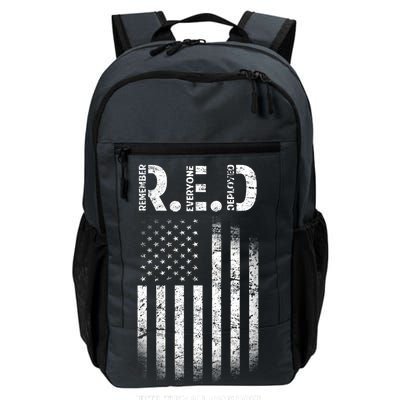 Red Until They All Come Home Daily Commute Backpack