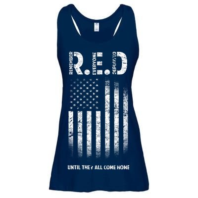 Red Until They All Come Home Ladies Essential Flowy Tank