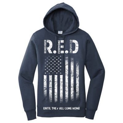 Red Until They All Come Home Women's Pullover Hoodie