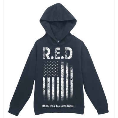 Red Until They All Come Home Urban Pullover Hoodie