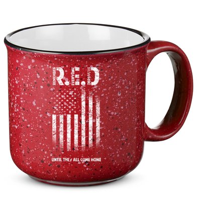 Red Until They All Come Home 15oz Campfire Ceramic Mug