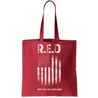 Red Until They All Come Home Tote Bag