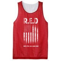 Red Until They All Come Home Mesh Reversible Basketball Jersey Tank