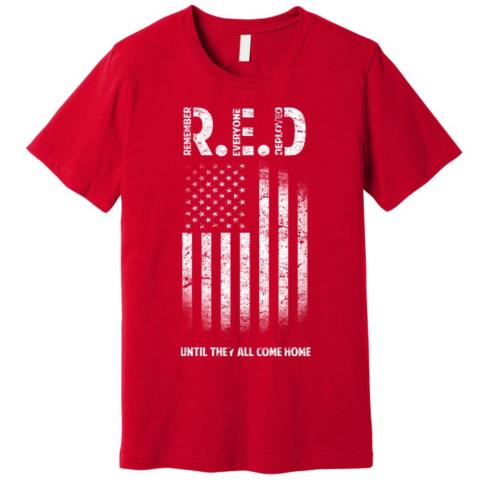 Red Until They All Come Home Premium T-Shirt